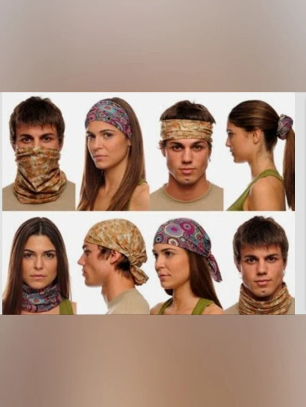 BUFF Adult Original Multifunctional Headwear One Size Cashmere Blue New
